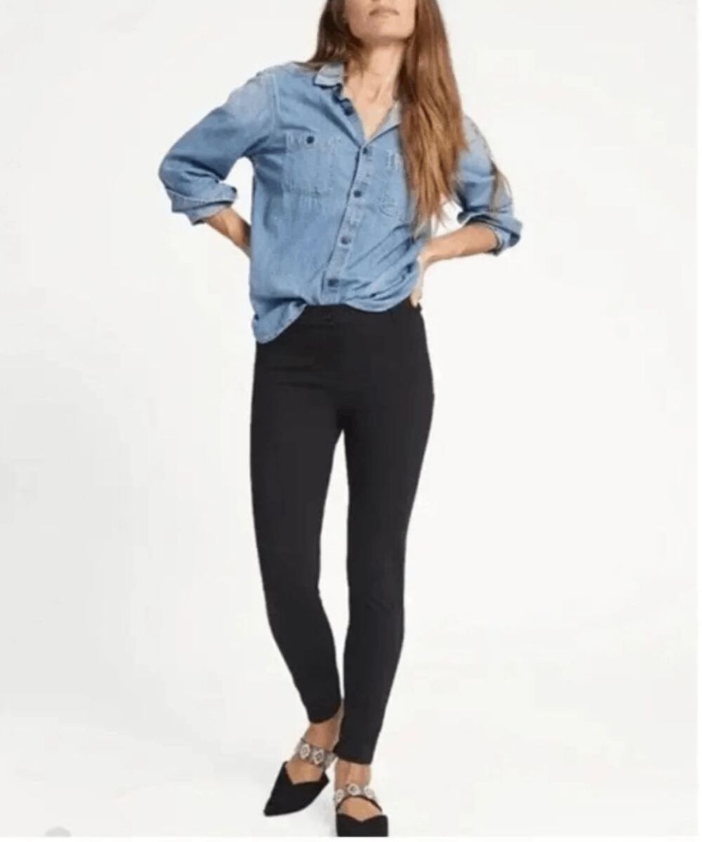 New Betabrand Black Skinny Two Pocket Dress Pant Yoga Pants Large Petite